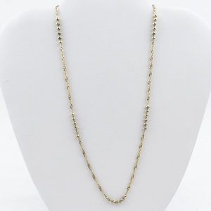 lot 520 image: Singapore & Beaded Vermeil (Sterling Silver) Chain Necklace.