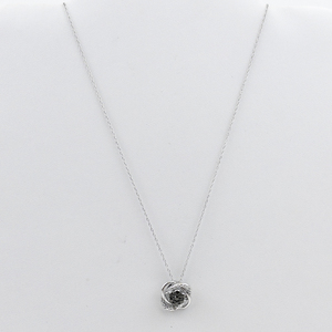 lot 521 image: Jain Guarav Cluster Sterling Silver Pendant Necklace .