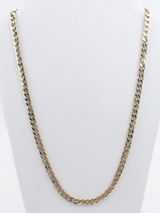 lot 552 image: Mens 24 6mm Curb Link Gold Plated Chain Necklace.