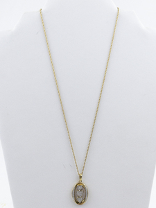 lot 555 image: Danbury Mint by Gary Paterson I Love You Personalized Gold Plated Base Metal Pendant Necklace .