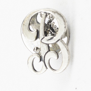 lot 387 image: B Sterling Silver Lapel Pin.