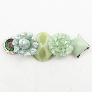 lot 412 image: Mint Mosaic Silver Tone Base Metal Brooch .