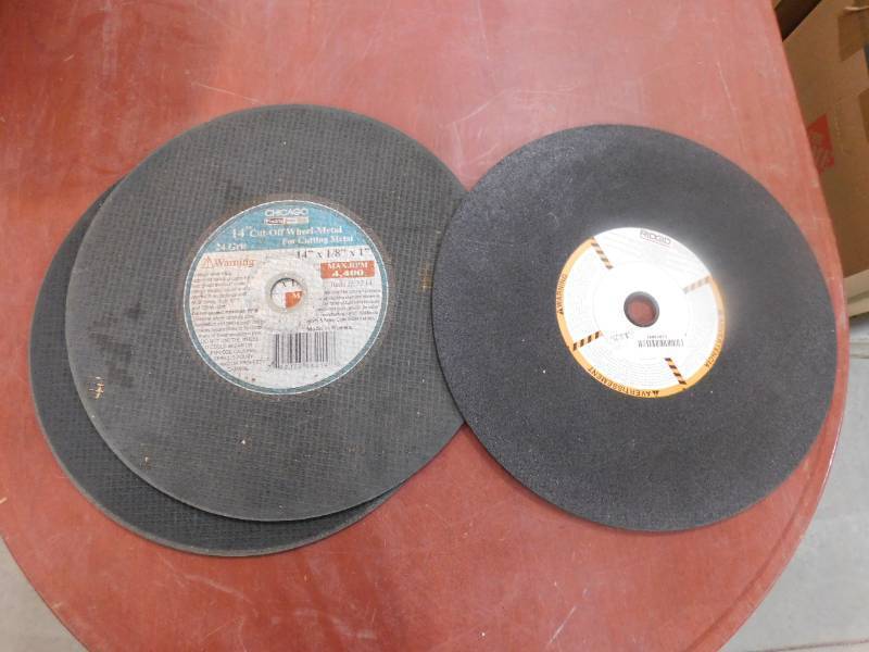 lot 48 image: (3) 14 Cut-Off Metal Cutting Wheel
