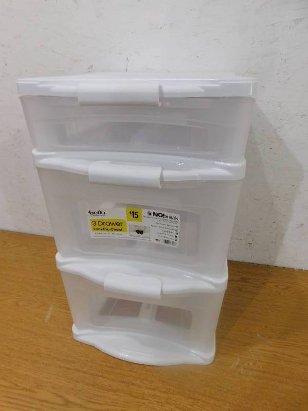 lot 193 image: 3 Drawer Storage Container