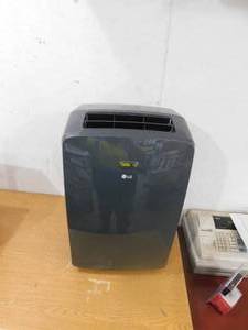 lot 15 image: New - LG 8,000 BTU (12,000 BTU ASHRAE) 115-Volt Portable Air Conditioner Cools 350 Sq. Ft. with Dehumidifier and Wi-Fi in Gray