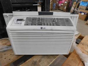 lot 17 image: LG 6,000 BTU 115-Volt Window Air Conditioner Cools 250 sq. ft with Remote and Dehumidifier in White