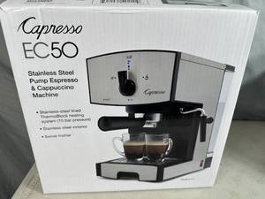 lot 20 image: New Capresso EC50 Stainless Steel Espresso  Cappuccino Machine