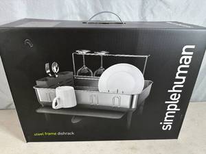lot 21 image: New Simple Human Stainless Steel Dishrack