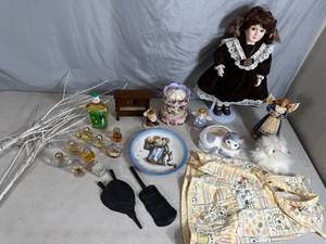 lot 35 image: Assorted Home Decor, Collectibles, Vintage Avon, and More
