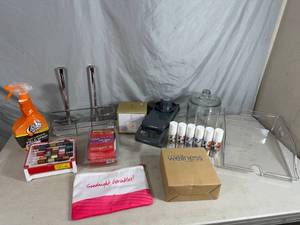 lot 36 image: Odor Assassin Spray, Household, Avon Leg Massage Kit, Slicer, Sewing Supplies, and More