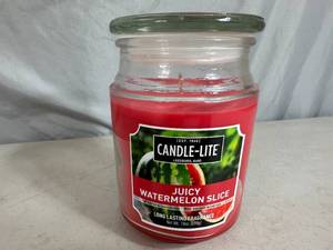 lot 41 image: New Candle-Lite Juicy Watermelon Slice Candle