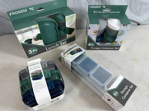lot 61 image: Assorted Fridgemate Food Storage Containers, Lunch Containers, Etc