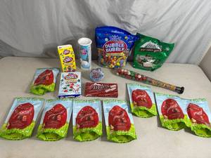 lot 83 image: Assorted Candy, Lindt Chocolate, Gumballs, Andes, and More