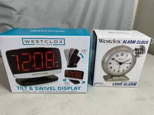 lot 84 image: 2 New Westclox Alarm Clocks