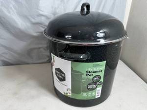 lot 87 image: New Granite Ware 15 Quart Steamer Pot with Lid