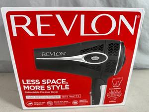 lot 110 image: New Revlon Retractable Cord Hair Dryer