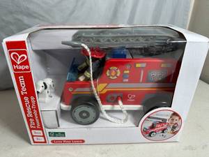 lot 111 image: New Hape Fire Rescue Team Toy Truck