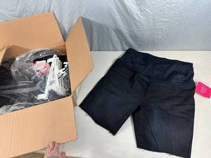 lot 185 image: Case of 12 New Isabel Maternity Shorts - $300 retail
