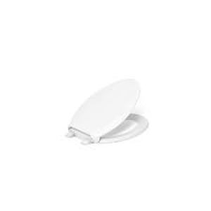 lot 4 image: Lot of KOHLER Cachet Elongated Antimicrobial, Soft Close Front Toilet Seat in White   Customer Returns See Pictures