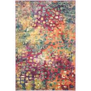 lot 16 image: SAFAVIEH Monaco PinkMulti 4 ft. x 6 ft. Geometric Area Rug Customer Returns See Pictures