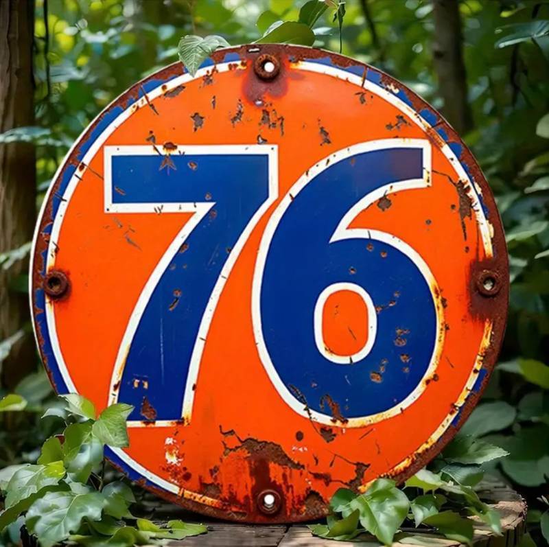 lot 50H image: Brand New 76 Motor Oil Aluminum Sign N