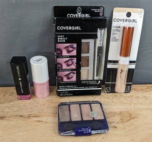 lot 11D image: Brand New Cover Girl Brow, Katy Perry, Clean Fresh Glow Stick, Eye Shadow, Concealer, and Lipsticks N