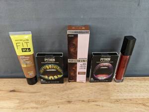 lot 22D image: Brand New Maybelline Makeup Tinted Moisturizer, Metallic Lip Kit, Whipped Matte Makeup and More N