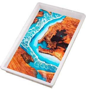 lot 93 image: New Kalinta No Seal Reusable Epoxy Mold, 19x11x3 Inches Large Resin Mold $45.99 Retail B