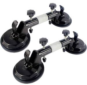 lot 92 image: New 2Pcs Granite Seam Setter, Adjustable Vacuum Suction Cup, Professional Countertop Installation Tool for Granite, Stone, Marble, Slab $43.99 Retail B