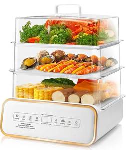lot 95 image: Brand New SUSTEAS Food Steamer for Cooking - 17QT Vegetable Steamer $69.98 Retail B
