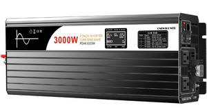Brand New Xijia LCD-Display 3000W (Peak Power 6000W) dc 48v to 110V 120V ac 60HZ Pure sine Wave Solar Inverter for Home RV & Camping (DC48V (Range 40V-60V) 3000W) $250.00 Retail *B