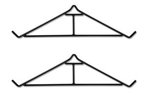 lot 87 image: Brand New 2 Pcs Gambrel for Hanging Deer 25 Inch Wide Heavy Weight Gambrel Steel Bar with Hooks Support Hunters Specialties for Skinning Hunting Black Hanging Processing Tool for Deer $41.99 Retail B