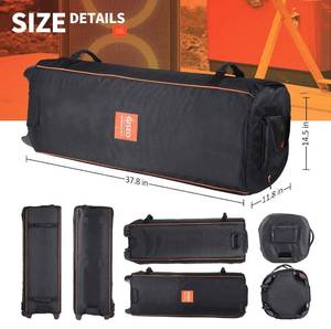 lot 90 image: Brand New Rugged Speaker Bag Carry Case Compatible with JBL Party Box Series, Portable Speaker Tote Backpack for JBL Partybox 1000 $58.99 Retail B