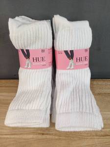 lot 82A image: 2 Brand New Hue Slouch Sock $68 Retail N