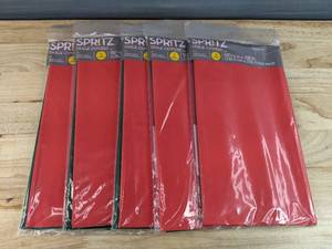 lot 333 image: Lot of 5 Brand New Spritz 52 x 108 Plastic Table Covers, 2 Count in Each Package B