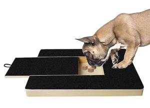 lot 134 image: Brand New Bark Buff Dog Nail Scratch Board with Treat Drawer $30 Retail N