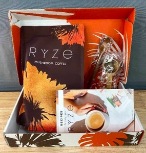 lot 50 image: RYZE Mushroom Coffee USDA Organic with 6 Adaptogenic Mushrooms and MCT Oil, USA Grown Instant Coffee for Better Energy, Focus, Digestion, Immunity with Turkey Tail, Shiitake, Lions Mane, 30 Servings $45 Retail N