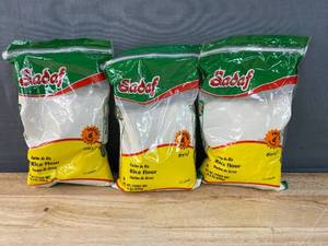 lot 152 image: Brand New 3-Pack of Sadaf Rice Flour - Pure White Rice Flour for Baking or Cooking 1.5 LB Each N