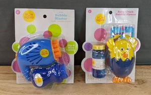 lot 91A image: 2 Brand New Sun Squad Mini Bubble Blaster & Baby Chick Bubble Blower N