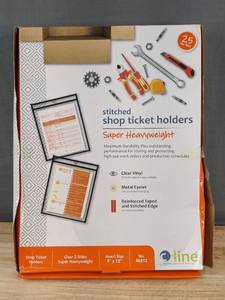 lot 89A image: 25 Brand New Stitched Shop Ticket Holders N