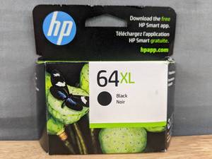 lot 74A image: Brand New HP 64XL Black High-yield Ink Cartridge Works with HP ENVY Inspire 7950e ENVY Photo 6200, 7100, 7800 Tango Series Eligible for Instant Ink N9J92AN $57.89 Retail N