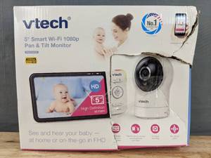 lot 2B image: Brand New VTech RM5764HD 1080p Smart WiFi Remote Access Baby Monitor, 360° Pan & Tilt, 5 720p HD Display, HD Night Vision, Soothing Sounds, 2-Way Talk, Temperature Sensor, Motion Detection, iOS & Android $119.95 Retail N