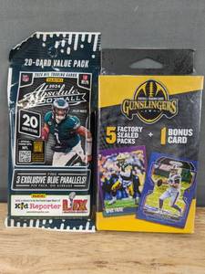 lot 28A image: Brand New NFL Football Panini 2024 20-Card Sealed Value Pack and 5 Factory Sealed Packs Plus 1 Bonus Card N