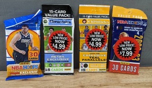lot 17A image: 2 Brand New NBA Basketball Panini NBA Hoops Packs, Chronicles Draft Picks 15-Card Value Pack and Chronicles 2022-23 15-Card Value Pack N
