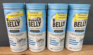lot 110G image: 240 New Wonderbelly Digestive Antacid Chewable Tablets Fruity Cereal $48 Retail N