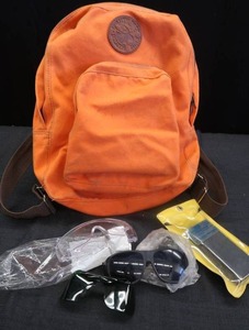 lot 70 image: DULUTH PACK ORANGE BACKPACK PLUS BONUS ITEMS