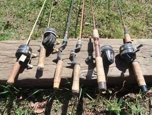 lot 51 image: VINTAGE FISHING RODS AND REELS ZEBCO
