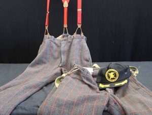 lot 56 image: TWO PAIRS OF HEAVY WOOL HUNTING PANTS