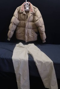 lot 64 image: CABELAS VINTAGE HUNTING JACKET AND EDDIE BAUER HUNTING PANTS