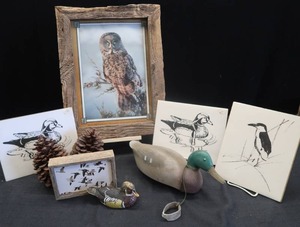 lot 72 image: VINTAGE DECOY  FRAME  PRINTS